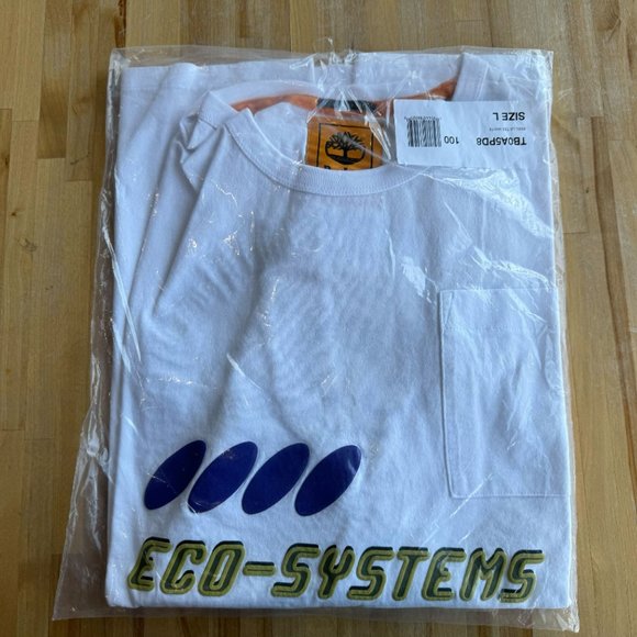 Bee Line x Timberland L/S Tee LARGE (White) - Picture 2 of 3